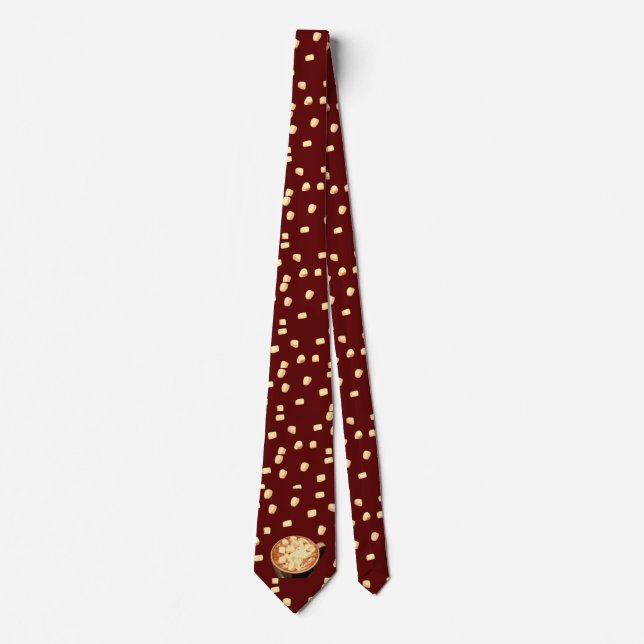 Hett Chocolate med Marshmallow Neck Tie Slips (Framsida)