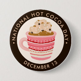 Hett Chocolate med marshmallow och chip Knapp