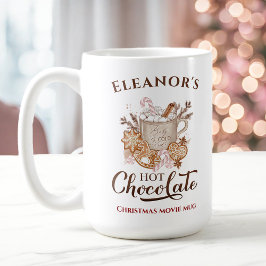 Hett Chocolate Modern Namn Stor jul Mugg