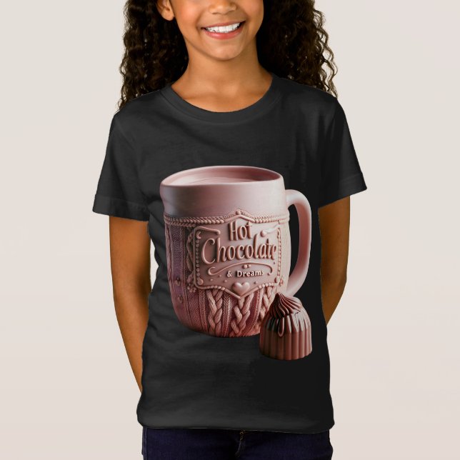 Hett Chocolate Mugg T Shirt (Framsida)