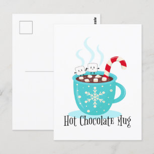 Hett Chocolate Mugg Vykort