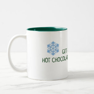 Hett Chocolate och Mysigt Sweaters Winter Två-Tonad Mugg