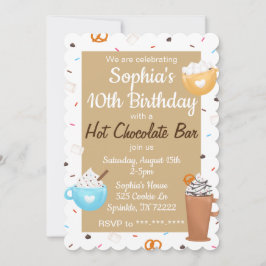 Hett Chocolate Pub Birthday-inbjudan Inbjudningar