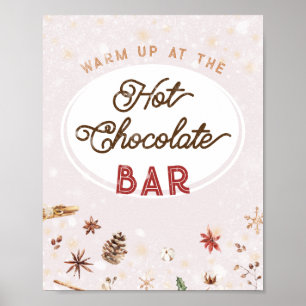 Hett Chocolate Pub Cocoa Girl Baby Shower Sprinkle Poster