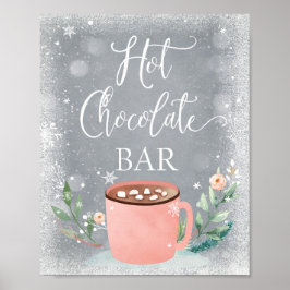 Hett Chocolate Pub Cocoa Sweet Girl Birthday Sign Poster