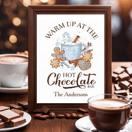 Hett Chocolate Pub Signera Blue Jul Poster 