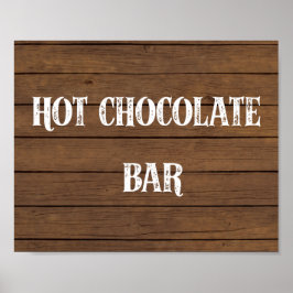 Hett Chocolate Pub-tecken Poster