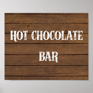 Hett Chocolate Pub-tecken Poster