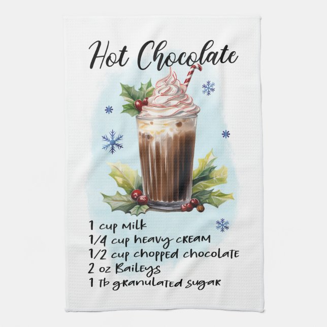 Hett Chocolate Recipe Cooking Essential Kökshandduk (Vertikal)