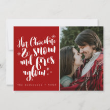 Hett Chocolate & Snö Mysigt Helgdag Design