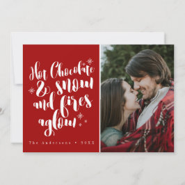 Hett Chocolate & Snö Mysigt Helgdag Design