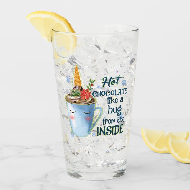 Hett Chocolate Unicorn Glaskopp (Framsida Ice)