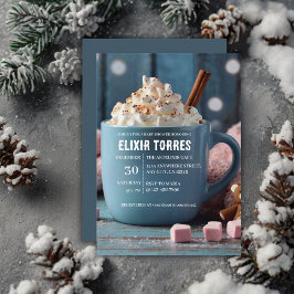 Hett Chocolate w/ Whisted Cream Mysigt Baby Shower Inbjudningar