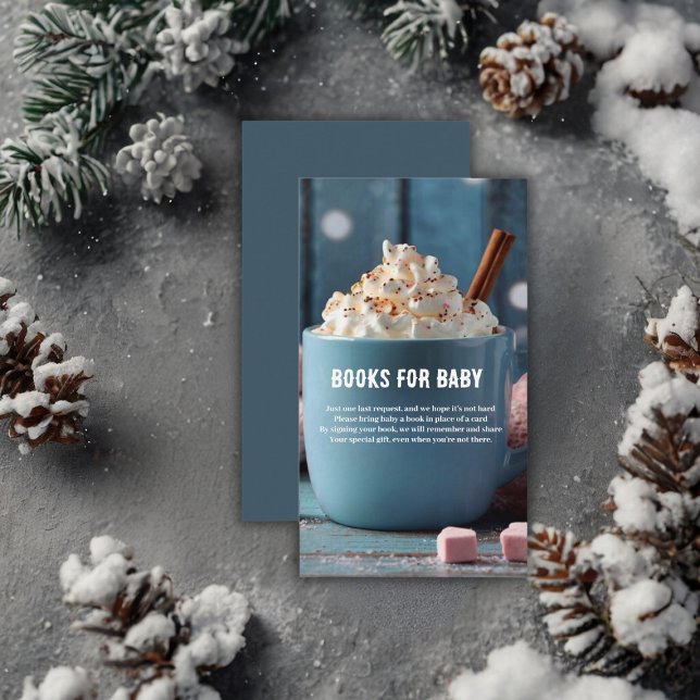 Hett Chocolate w/ Whisted Cream Mysigt Baby Shower Tilläggskort (Skapare uppladdad)