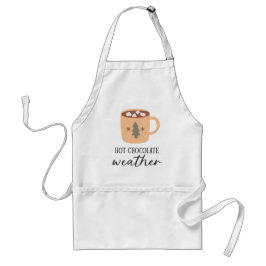 Hett Chocolate Weather Festive Helgdag Förkläde