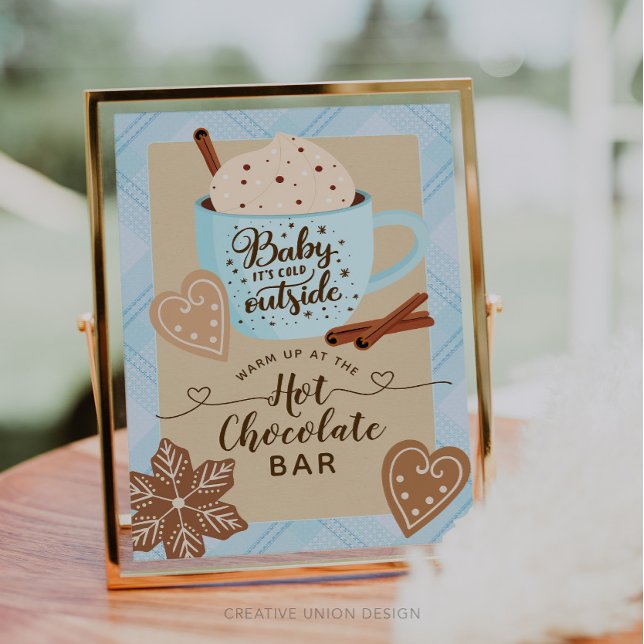 Hett Chocolate Winter Baby Shower Boy Cocoa Pub (Skapare uppladdad)