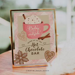 Hett Chocolate Winter Baby Shower Girl Cocoa Pub