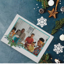 Hett Chocolate with Holly and Greenery Flat Photo