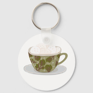 Hett Chocolate with Marshmallow Nyckelring