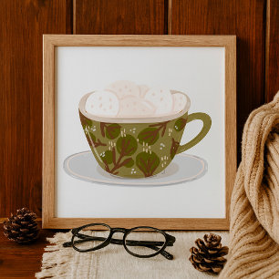 Hett Chocolate with Marshmallow Poster