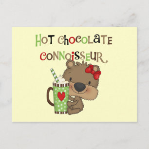 Hett ChocolateConoisseur Girl Bear Vykort