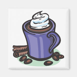 hett choklad kakao magnet