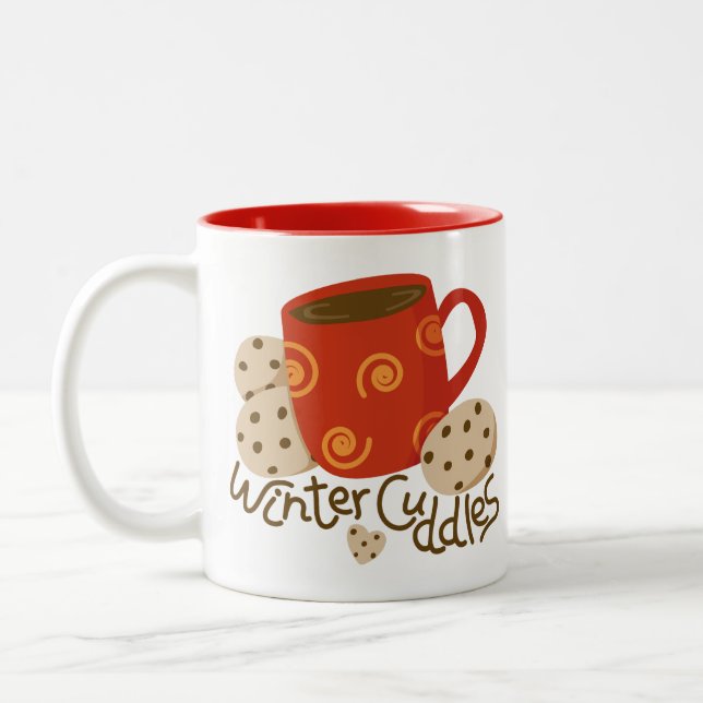 Hett choklad mugg med kakor - Mugg (Vänster)