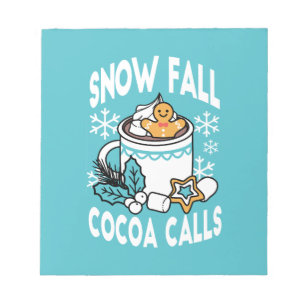 Hett Cocoa and Winter Charm - Snö Fall Cocoa Call Anteckningsblock