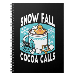 Hett Cocoa and Winter Charm - Snö Fall Cocoa Call Anteckningsbok