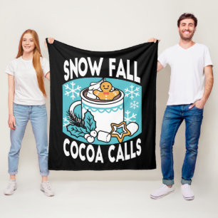 Hett Cocoa and Winter Charm - Snö Fall Cocoa Call Fleecefilt