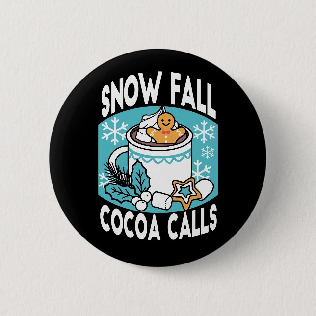 Hett Cocoa and Winter Charm - Snö Fall Cocoa Call Knapp (Framsida)