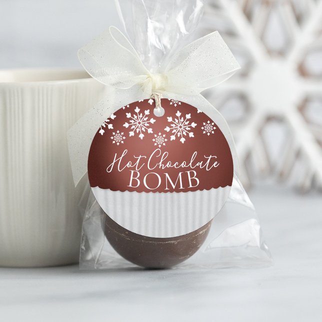 Hett Cocoa Bomb Märkre Gåvor Etiketter (Skapare uppladdad)