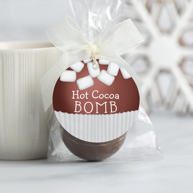 Hett Cocoa Bomb Märkre Gåvor Etiketter (Skapare uppladdad)