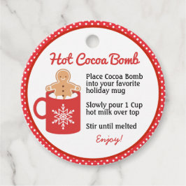 Hett Cocoa-bomber-favorittaggar Gåvor Etiketter