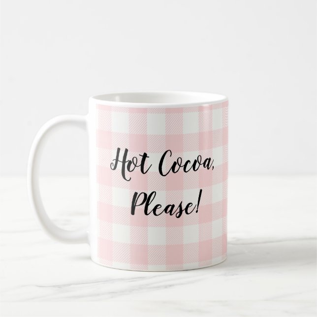Hett Cocoa Buffalo Check Mountain Coffee Mugg (Vänster)