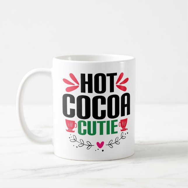 Hett Cocoa Cutie - Charming jul Kaffemugg (Vänster)