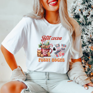 Hett Cocoa Fuzzy Socks T-Shirt