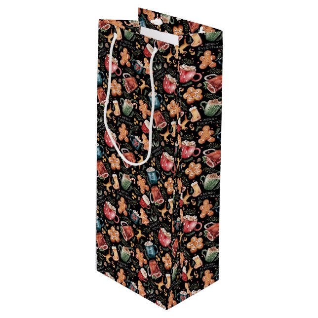 Hett Cocoa Gingertea Cookies Rustic jul (Framsidan Vinklad)