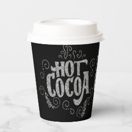 Hett Cocoa Hand Lettering Chalkboard Two-Tone Kaff