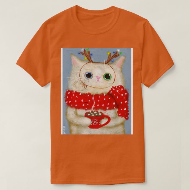 Hett Cocoa Kattunge T Shirt (Design framsida)