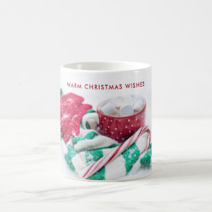 Hett Cocoa Marshmallow och Candy cane jul Kaffemugg