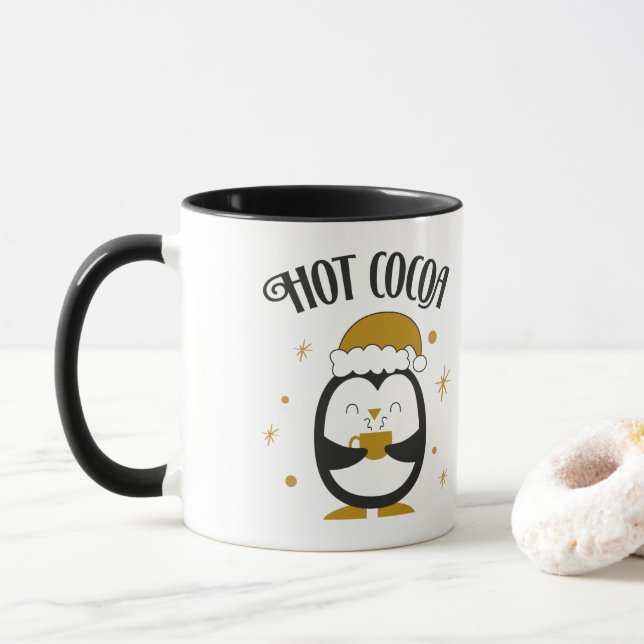 Hett Cocoa Penguin Mugg (Med munk)