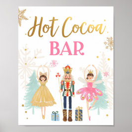 Hett Cocoa Pub Chocolate Nutcracker Ballerina Girl Poster