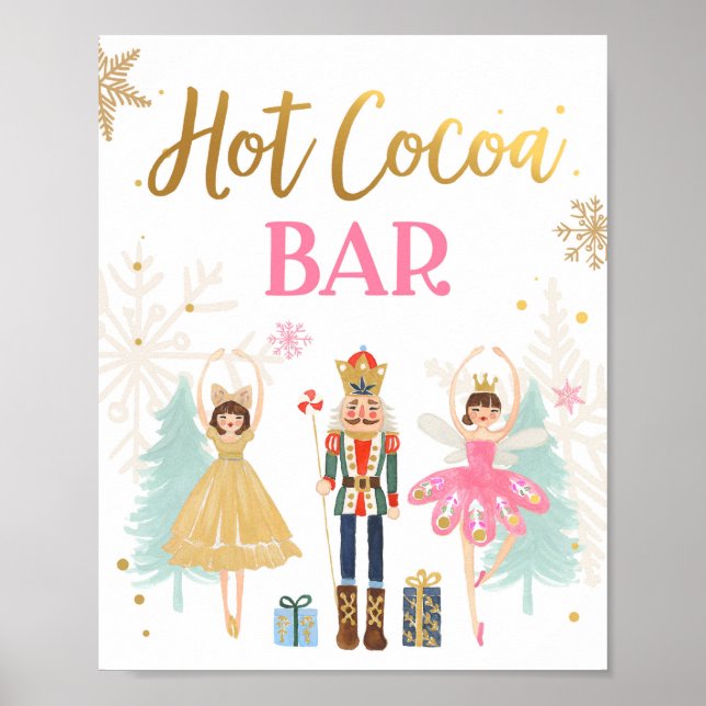 Hett Cocoa Pub Chocolate Nutcracker Ballerina Girl Poster (Framsidan)