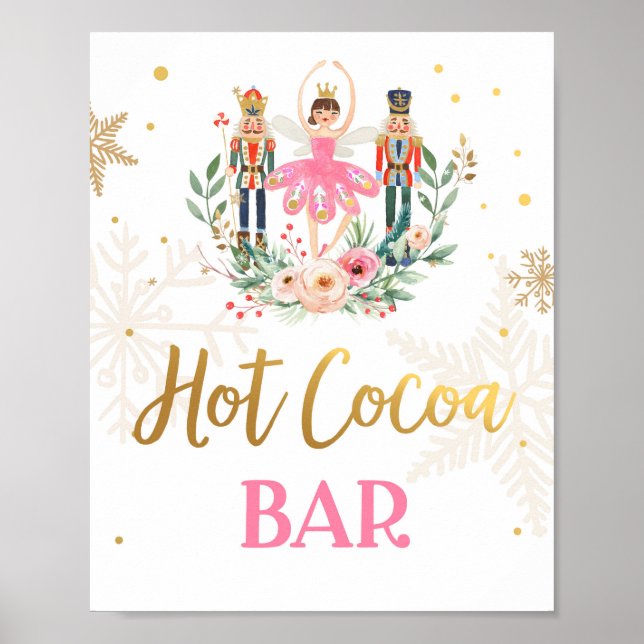 Hett Cocoa Pub Chocolate Nutcracker Ballerina Girl Poster (Framsidan)
