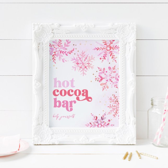 Hett Cocoa Pub Sign | Kakaosignatur för Rosa Hett Poster (Skapare uppladdad)