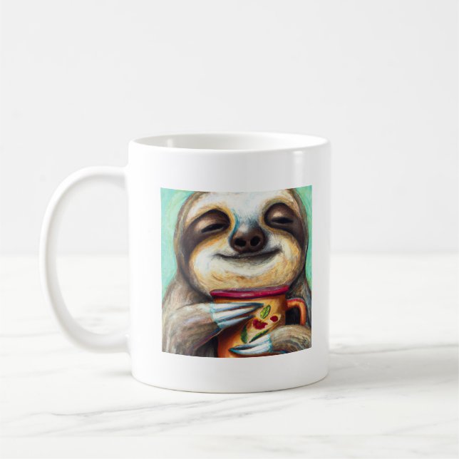 Hett Cocoa Sloth Mugg (Vänster)