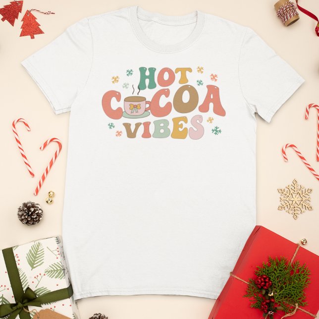 Hett Cocoa Vibes Festive Winter T Shirt (Skapare uppladdad)