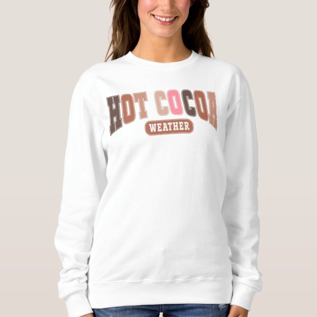 Hett Cocoa Weather Sweater T Shirt (Framsida)