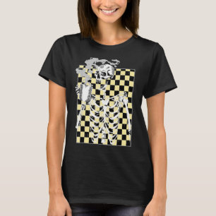 Hett Coffee Skeleton Drinking Coffee Leopard Manar T Shirt